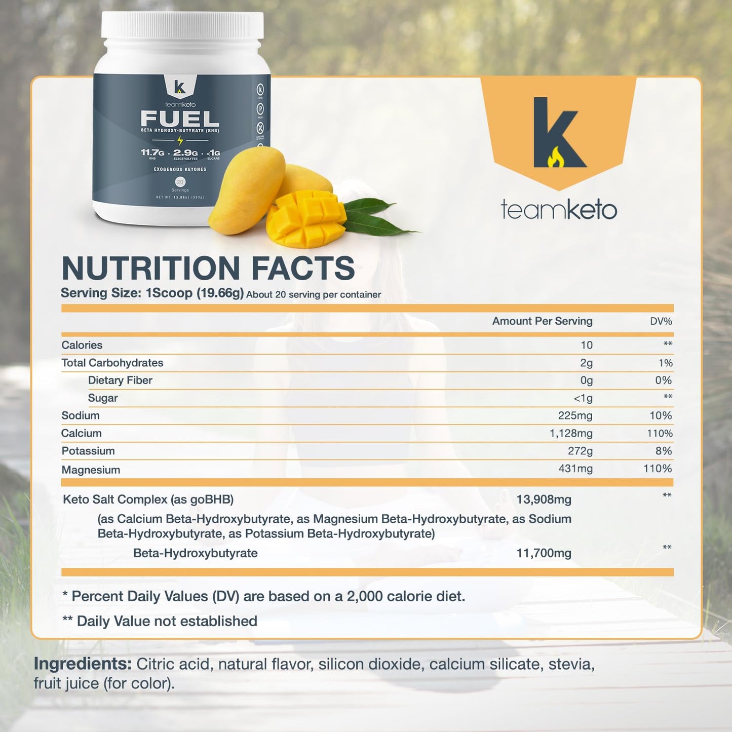TeamKeto exogenous Ketones Powder, Pure Keto BHB Salts | Dairy & Gluten Free-Best Keto