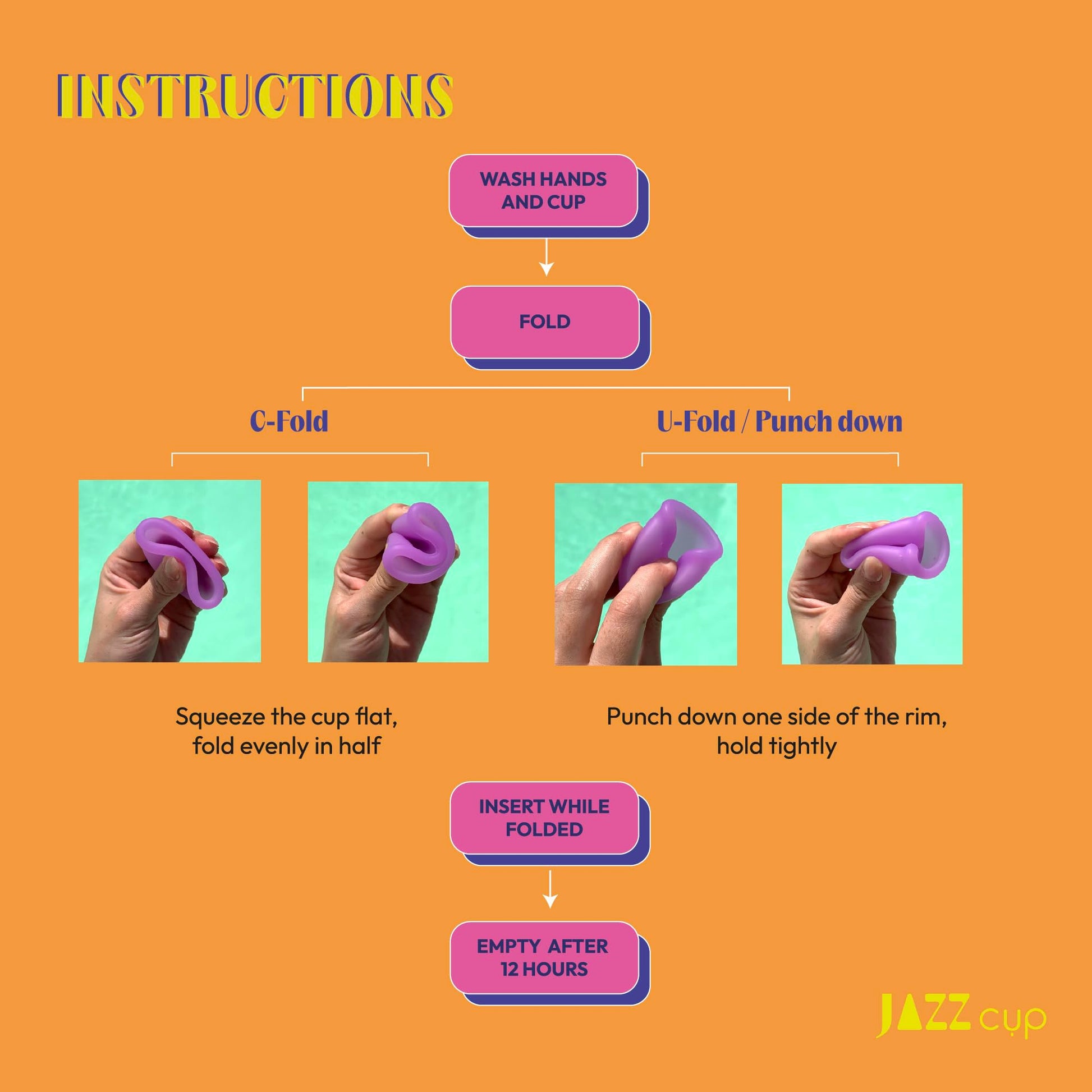 JAZZ Cup Soft Menstrual Cups – with Sterilizer Case & Cotton Pouch – Reusable, 12-Hour Protection JAZZ cup