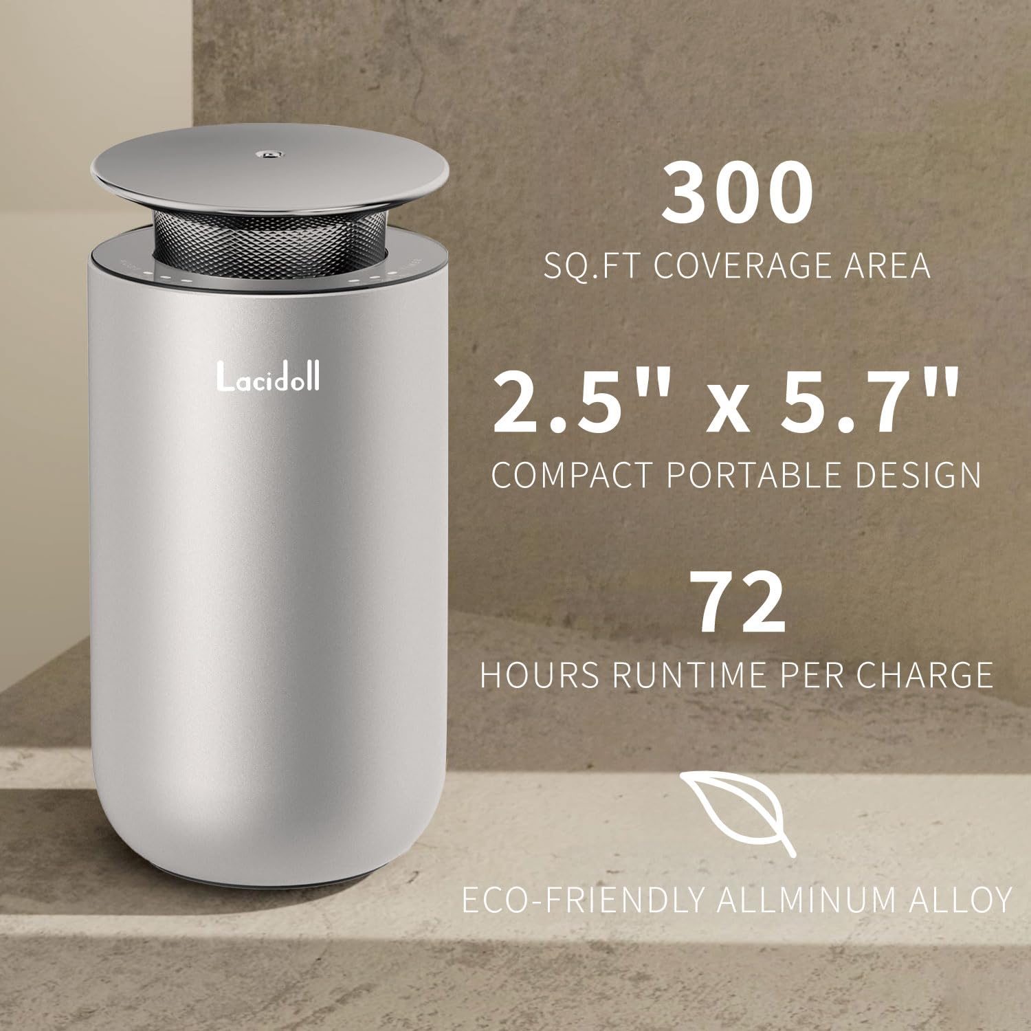 LACIDOLL Scent Diffusers for Home, Waterless Essential Oil Diffuser with No Leakage Tech, 10ML