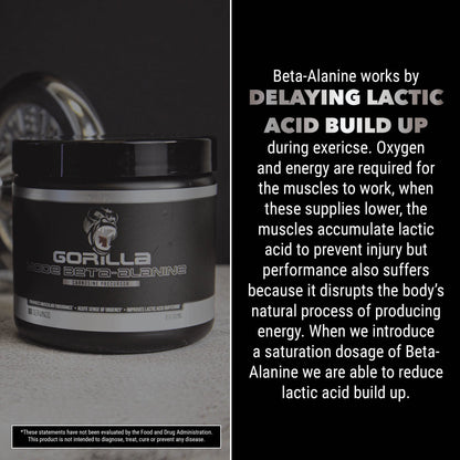 Gorilla Mode Beta-Alanine – Carnosine Precursor/Enhanced Muscular Endurance