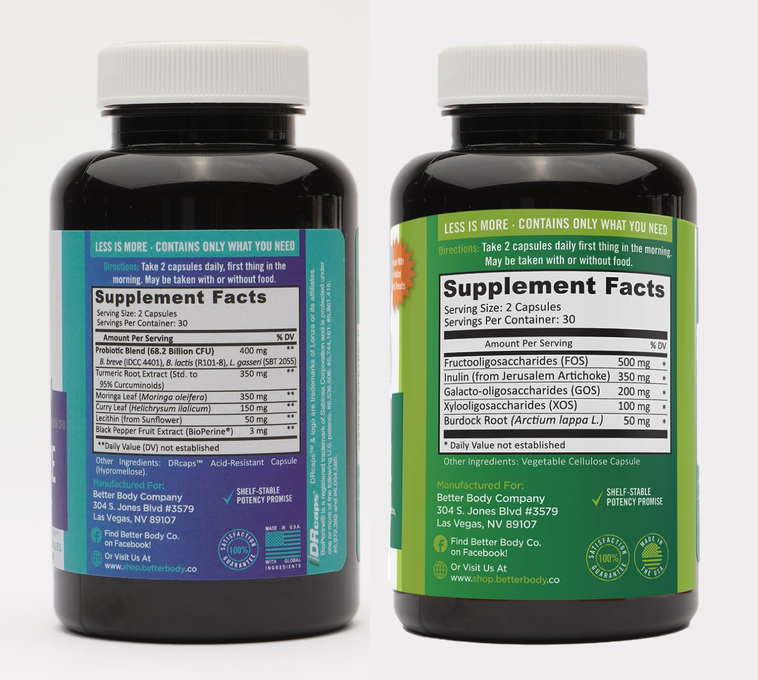 Better Body Co. Slim Gut Bundle | Prebiotics and Probiotics for Women - Bloating Relief Better Body Co.