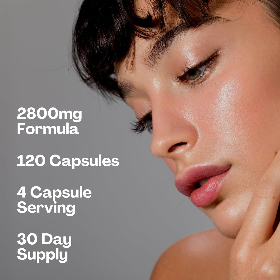 2800mg Marine Collagen Capsules – Highest Strength Type 1 Hydrolysed Collagen with Hyaluronic Acid and Vitamin C 