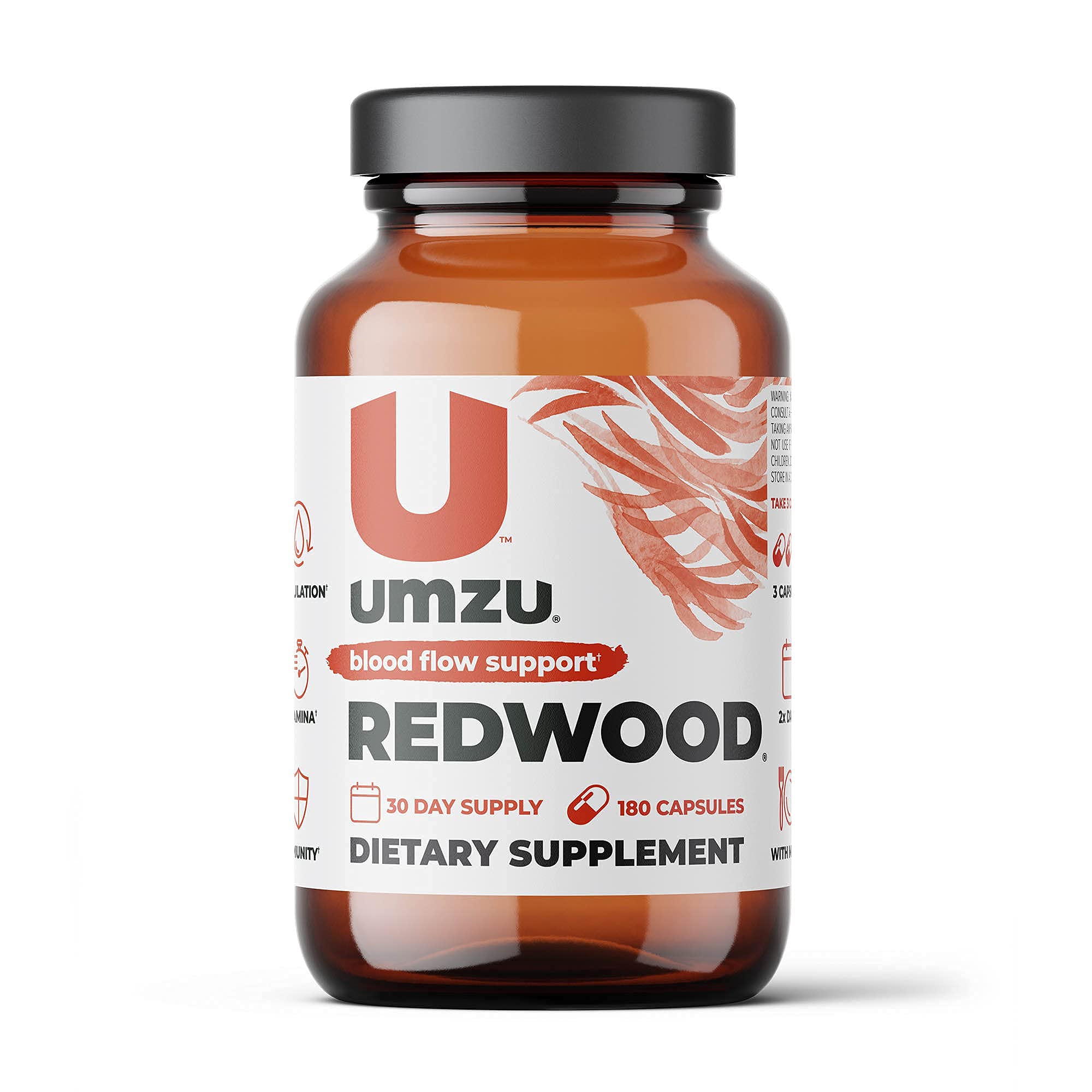 UMZU Redwood - Supports Nitric Oxide & Healthy Blood Flow - Blend of Vitamins & Herbal 