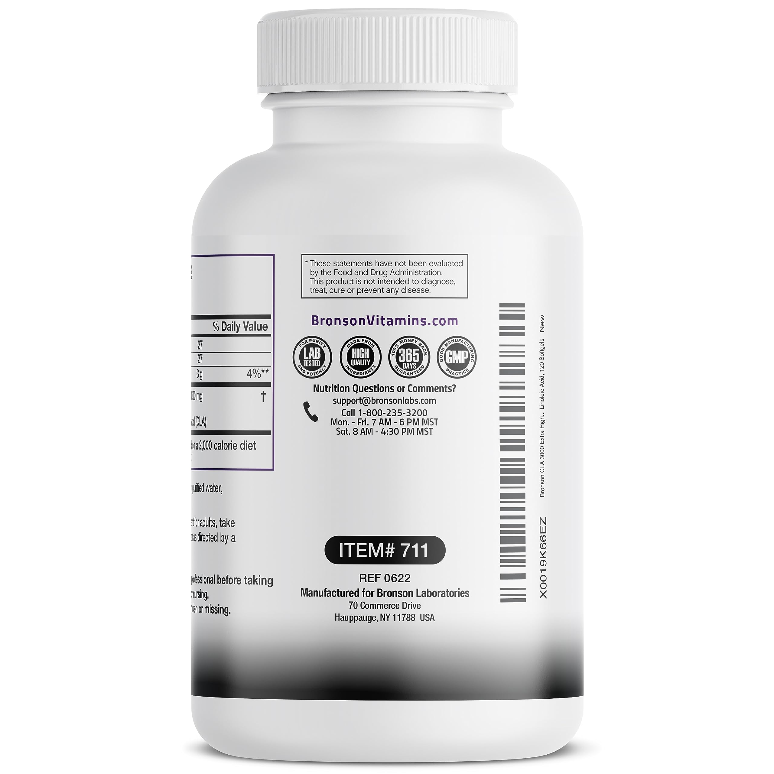 Bronson CLA 3000 Extra High Potency Supports Healthy Weight Manage