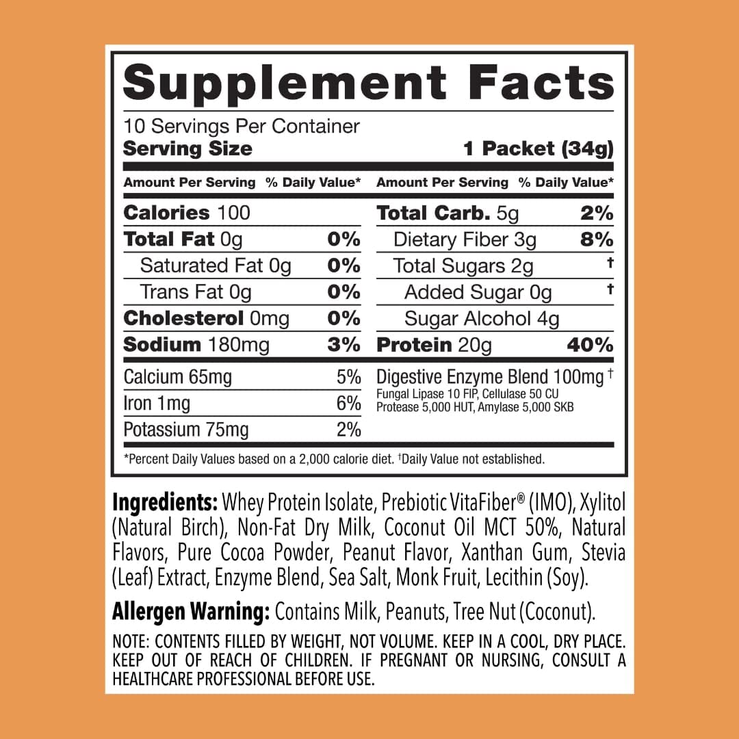 Clean Simple Eats Chocolate Peanut Butter Whey Protein Powder, Natural Sweetened Clean Simple Eats