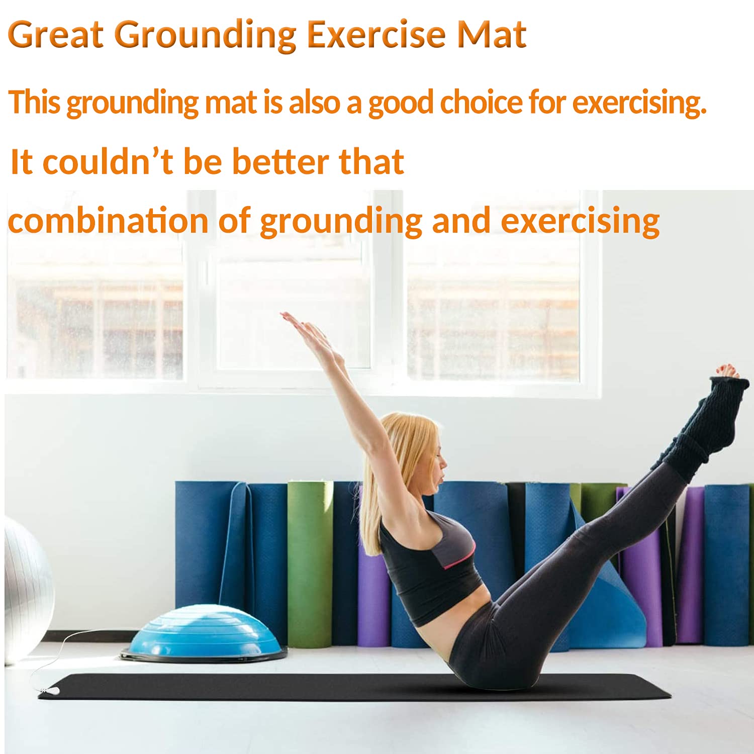 Grounding Mat for Improving Sleep, Grounding Pad for Health, Grounding Bed Mat with Grounding Cord VAJOOCLL