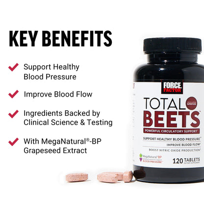 Force Factor Blood Pressure Support with Nitrates, Grapeseed - Boosts Nitric Oxide