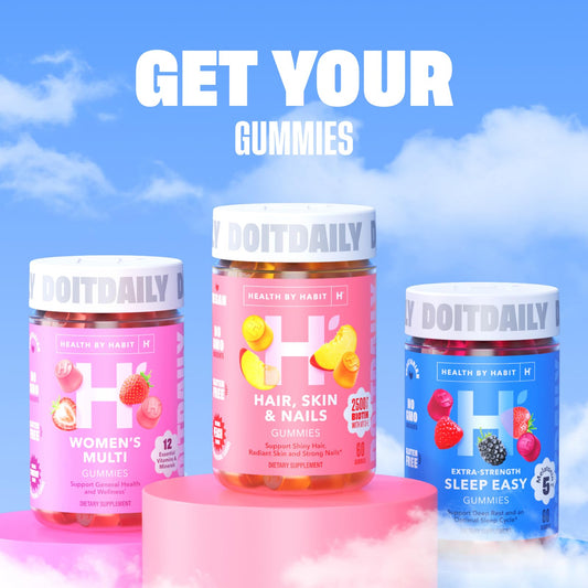 Health By Habit Womens Multivitamin Gummies (60 Gummies) - Non-GMO, Gluten Free