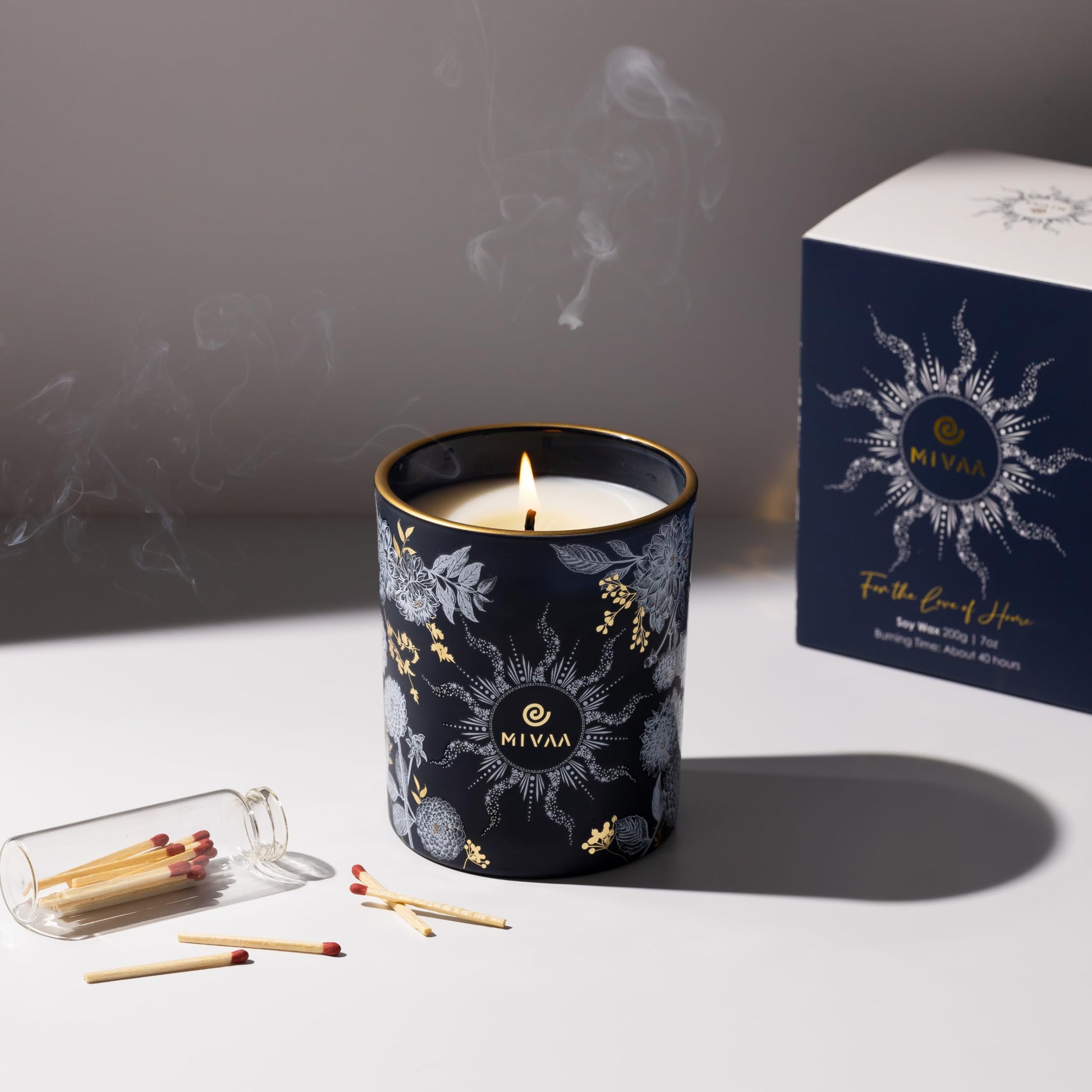 Mivaa Scented Candles - 100% Natural Soy Wax, 40 hrs Burn, Lead-Free Wicks, Holiday, Fall, Winter Msupps.com