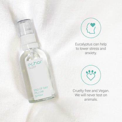 Echor Sleep Pillow Spray. Long Lasting Room Mist/Pillow Mist, Natural Sleep Aid 100% Pure Blend