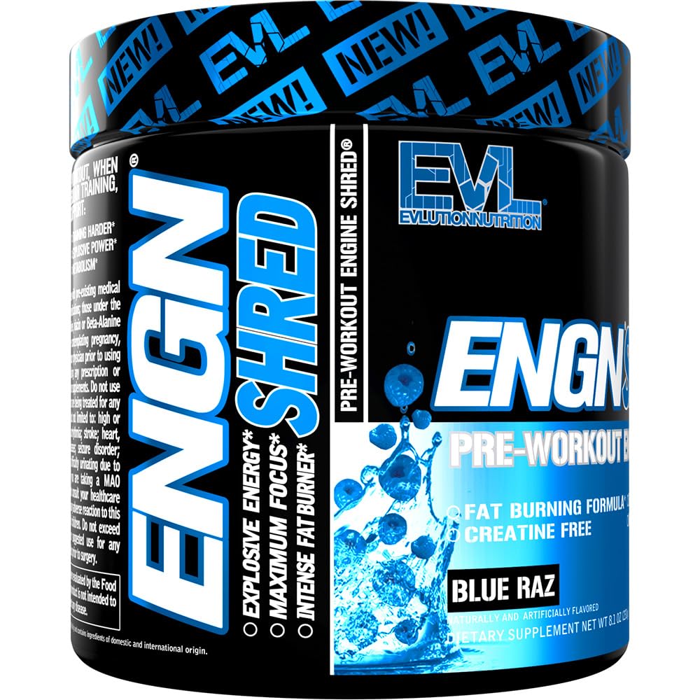 EVL Ultimate Pre Workout Powder - Thermogenic Fat Burn Support Preworkout Powder Evlution