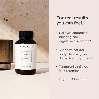JSHealth Vitamins Detox and Debloat Liver Health Formula | Liver Detox Pills | Debloating