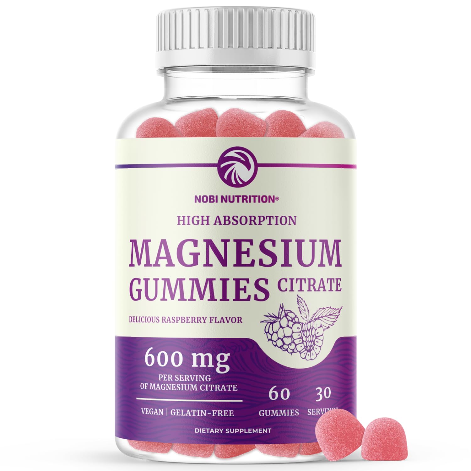 Magnesium Citrate Gummies | 600mg | High Absorption Magnesium for Calm
