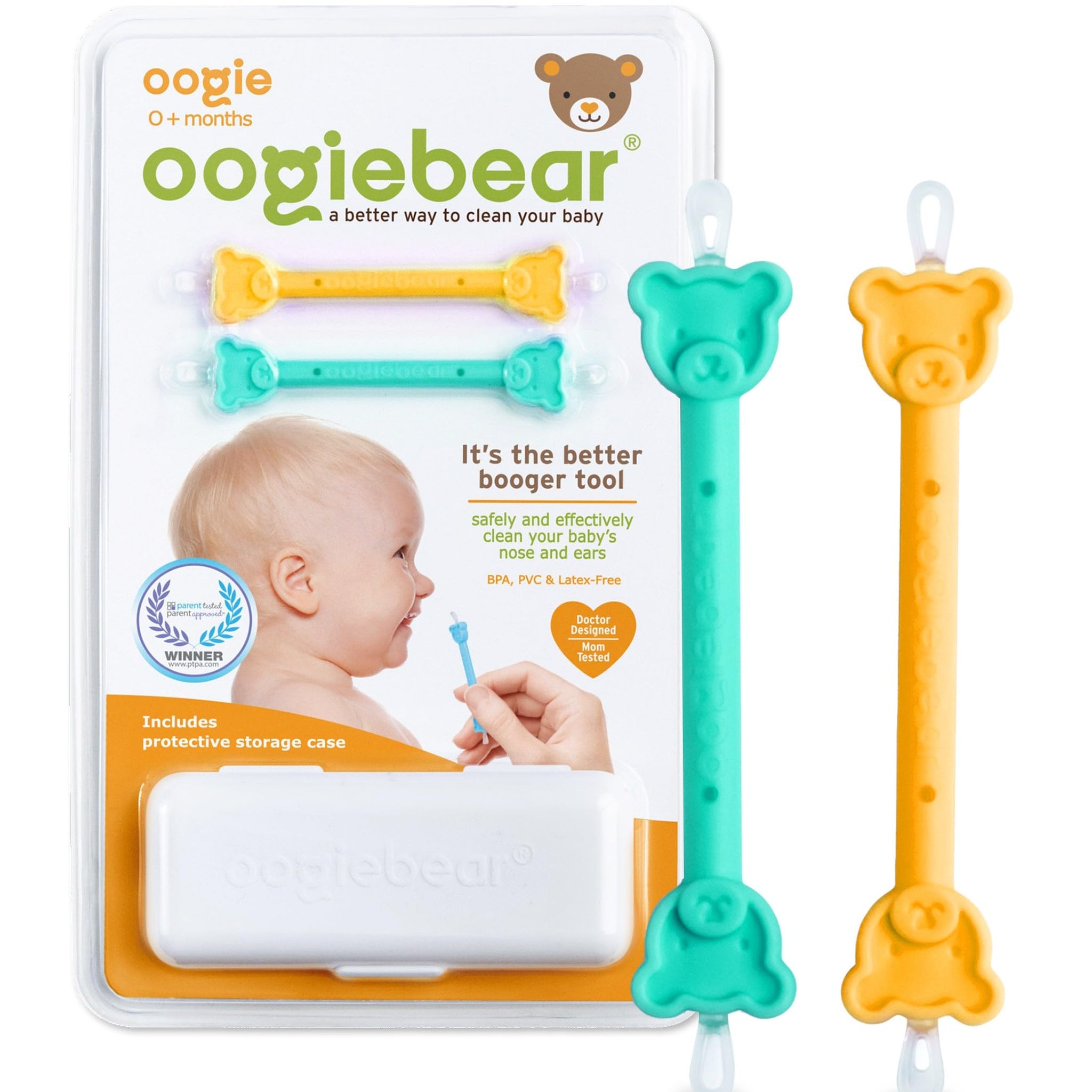 oogiebear - Nose and Ear Gadget. Safe, Easy Nasal Booger and Ear Cleaner oogiebear