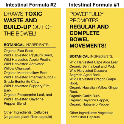 Dr. Schulze's Intestinal Formula #2 (8 Ounces) and Intestinal Formula #1 Capsules