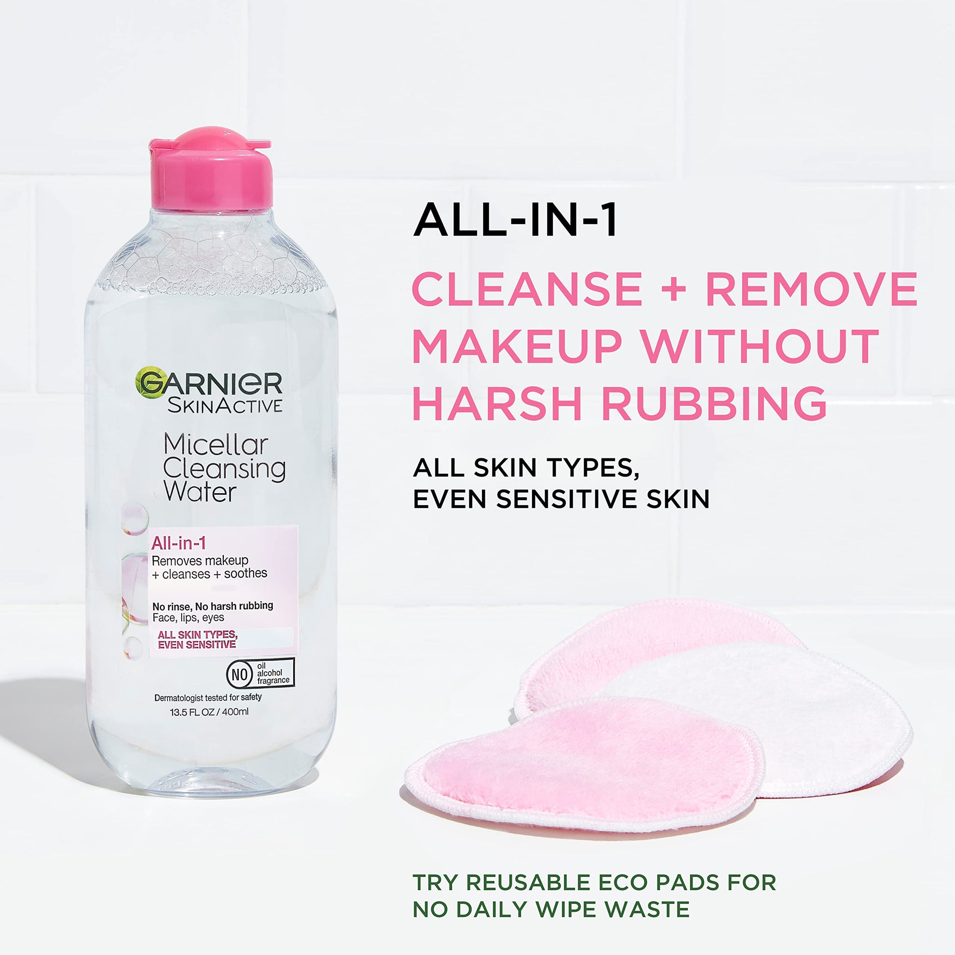 Garnier SkinActive Micellar Cleansing Water, For All Skin Types, 3.4 fl; oz., 3 Count Garnier