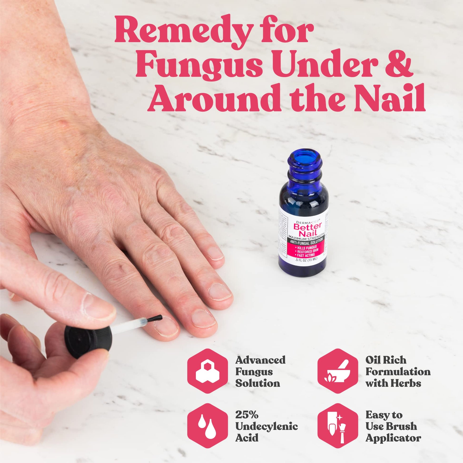 Better Nail - Treatment for Fungus Under & Around the Nail - Maximum Strength 25% Rejuvica Health