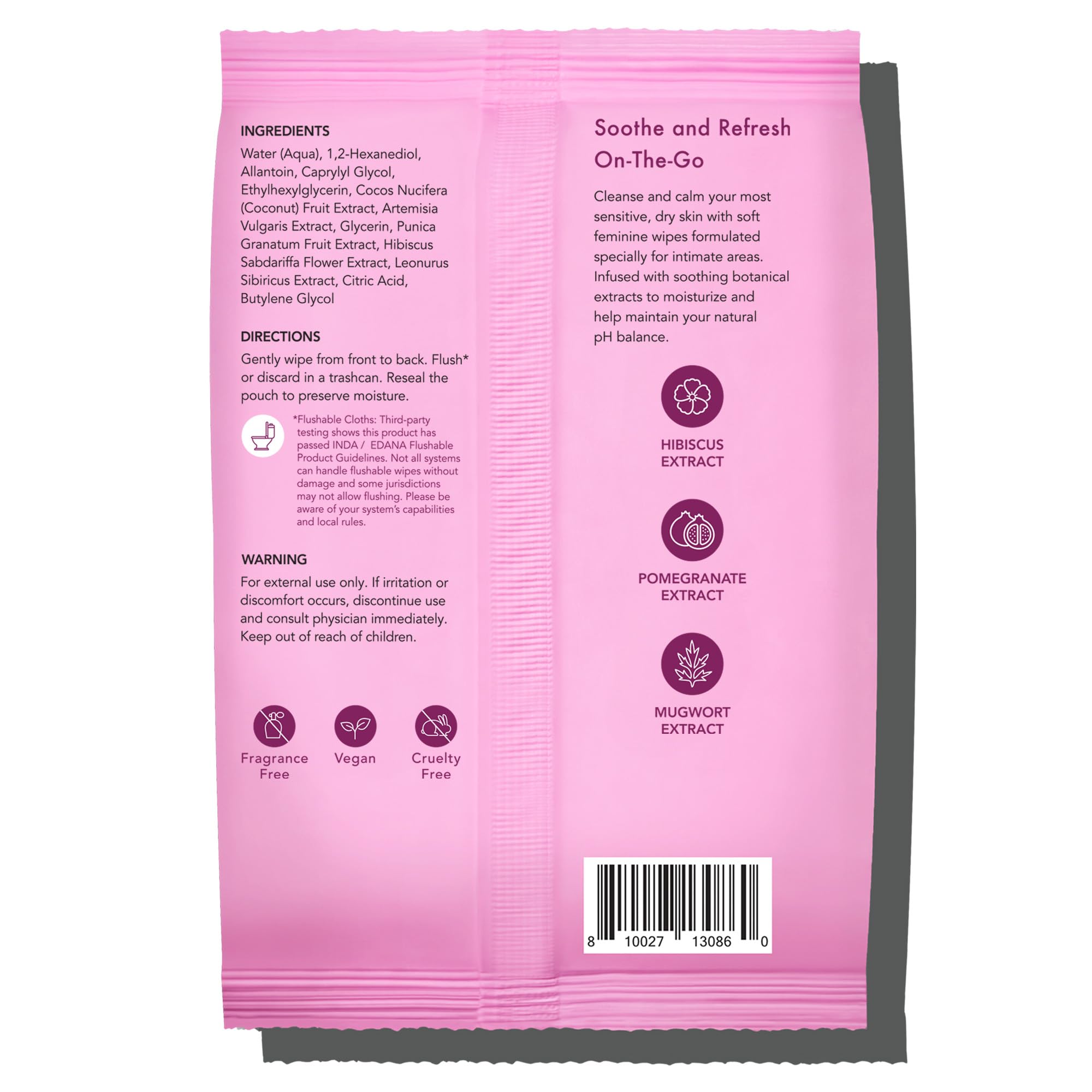 Rael Feminine Wipes, Soothing Wipes for Women - pH Balance, Clean Ingredients, All Skin Types Rael