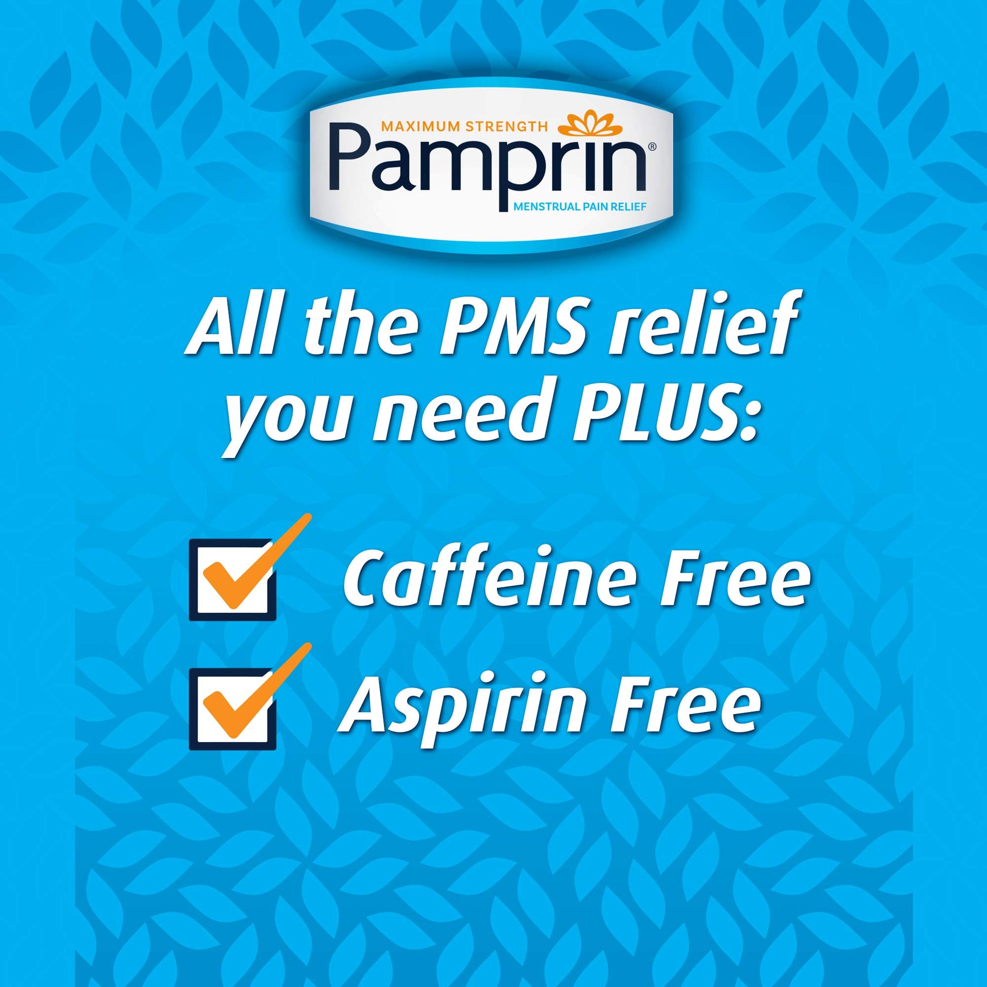 Pamprin Multi-Symptom Formula, with Acetaminophen, Menstrual Period Symptoms Relief Including Cramps Pamprin
