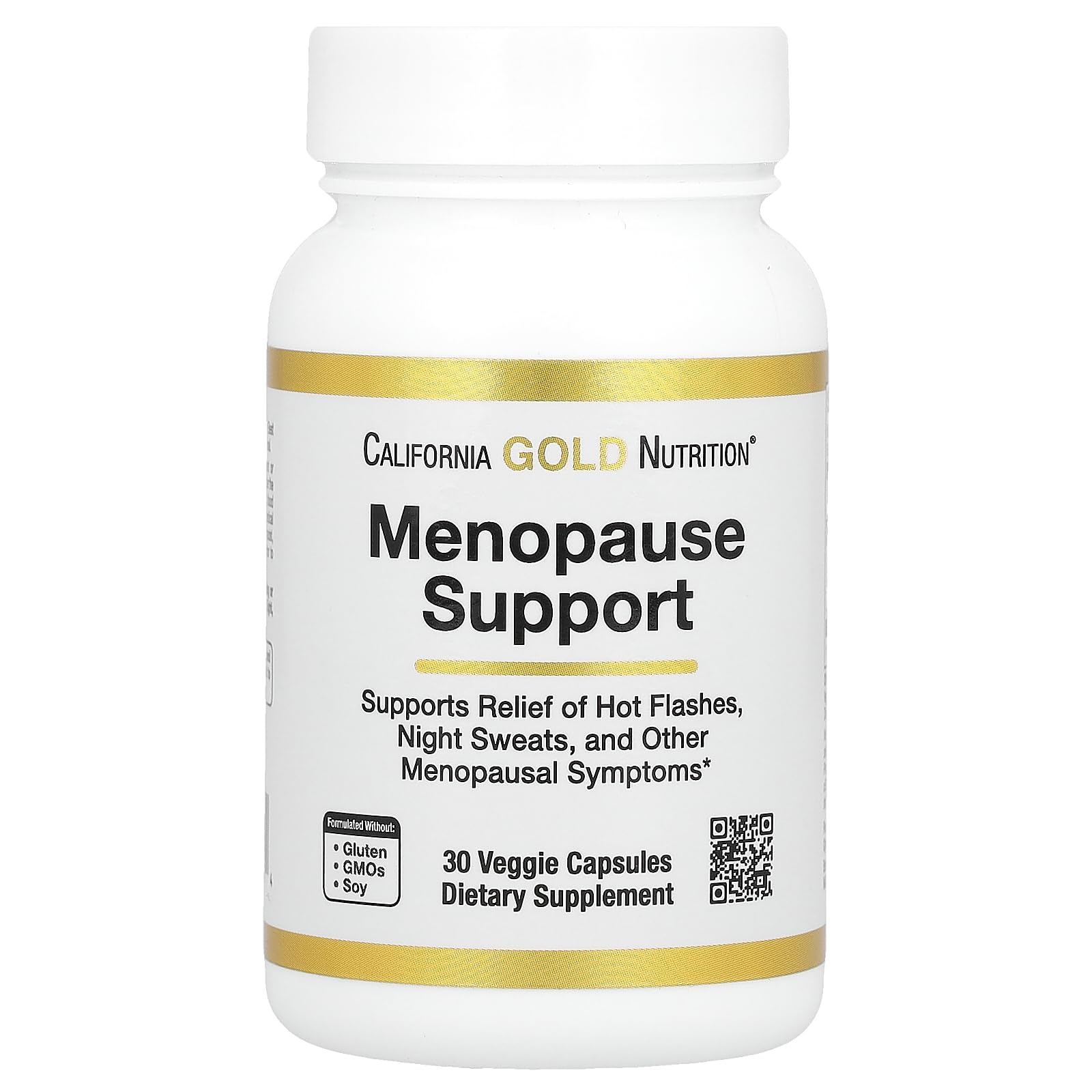 California Gold Nutrition Menopause Support, 30 Veggie Capsules