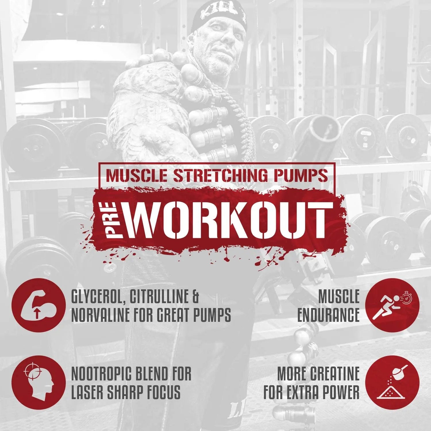 5% Nutrition Rich Piana Kill It Reloaded High Stim Pre-Workout | Ultra Energy, Focus, Pumps, Power & Endurance | Citrulline, GlycerSize, Nitrosigine, Creatine, Choline, Huperzine A (Fruit Punch)