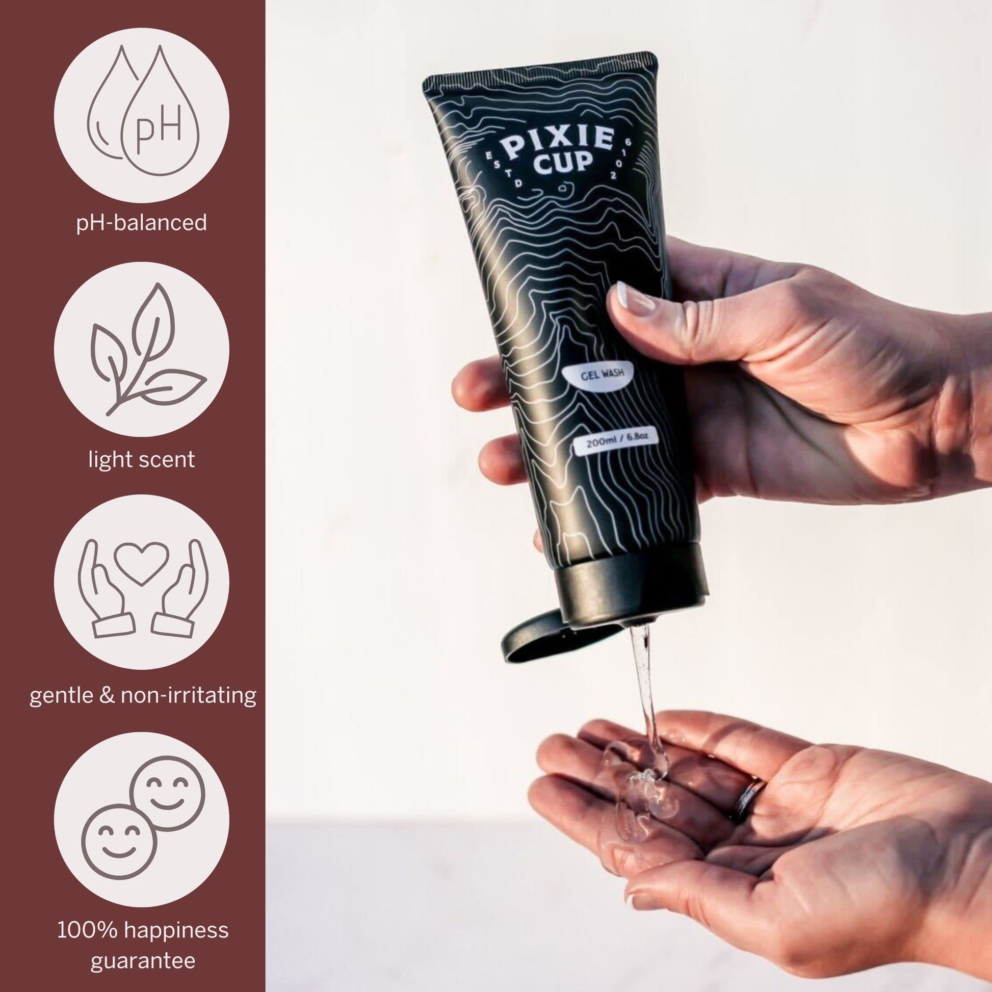 Menstrual Cup Wash - Best Formula to Wash Your Period Cups - Organic and Natural Ingredients Pixie Cup