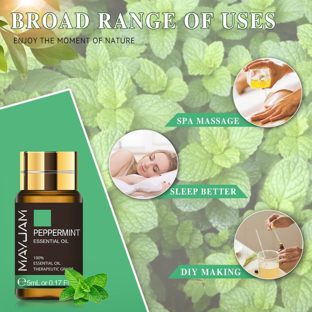 MAYJAM Tea Tree 20 Pcs Pure Essential Oil Gift Set, for Diffuser, Humidifiers, Skin Care, Massage