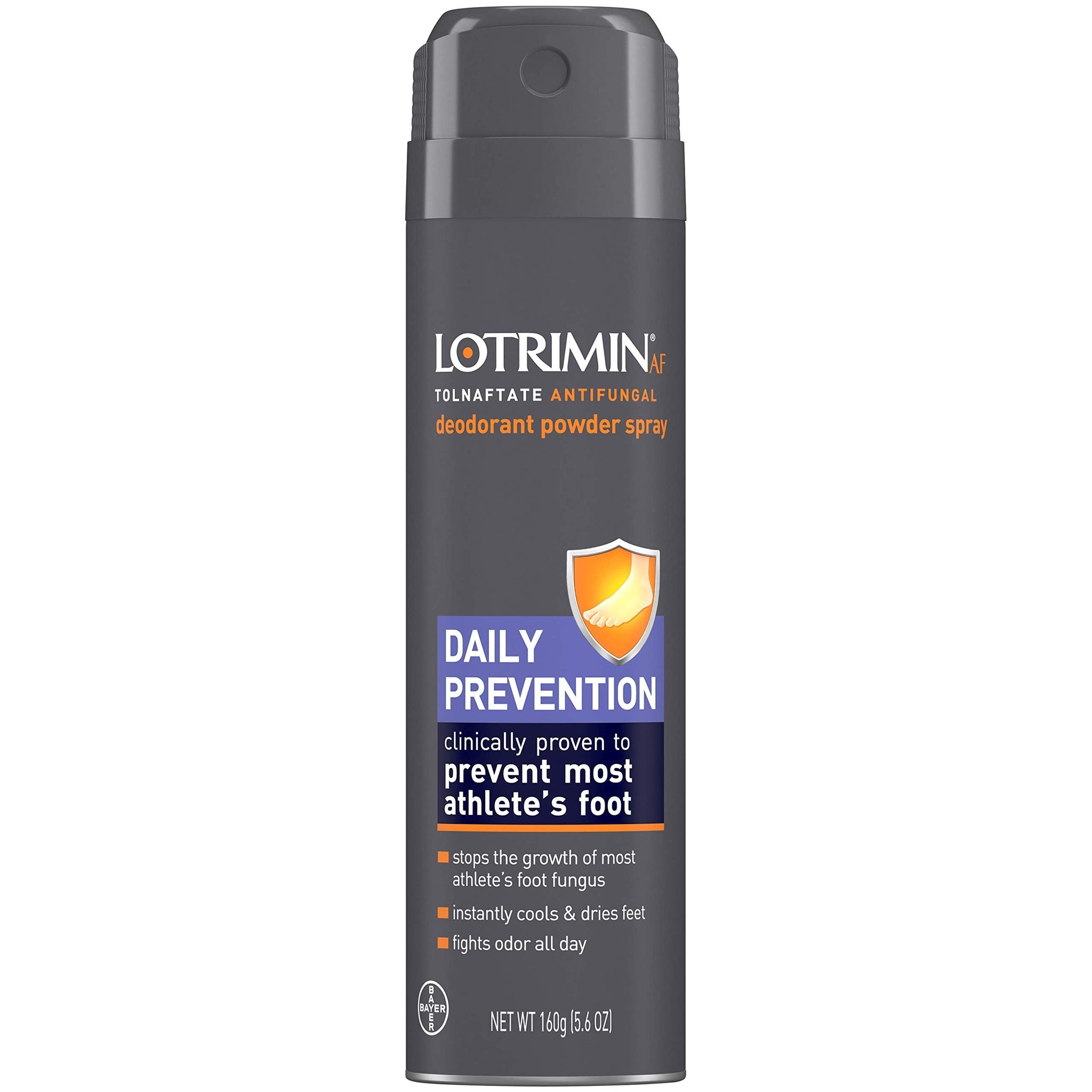 Lotrimin AF Athlete's Foot Daily Prevention Deodorant Powder Spray Lotrimin