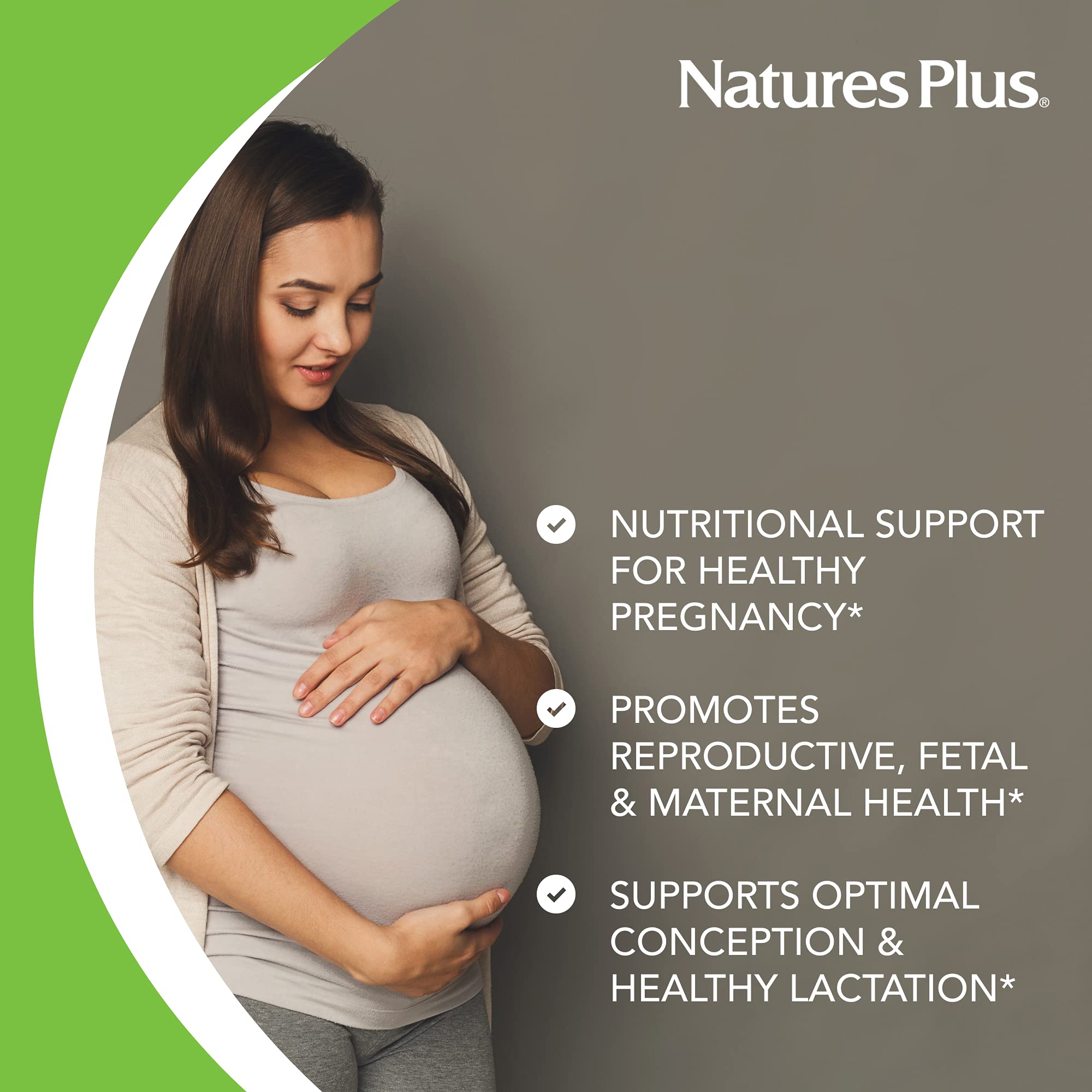 NaturesPlus Source of Life Garden Certified Organic Prenatal Multivitamin - 90 Vegan Tablets Nature's Plus