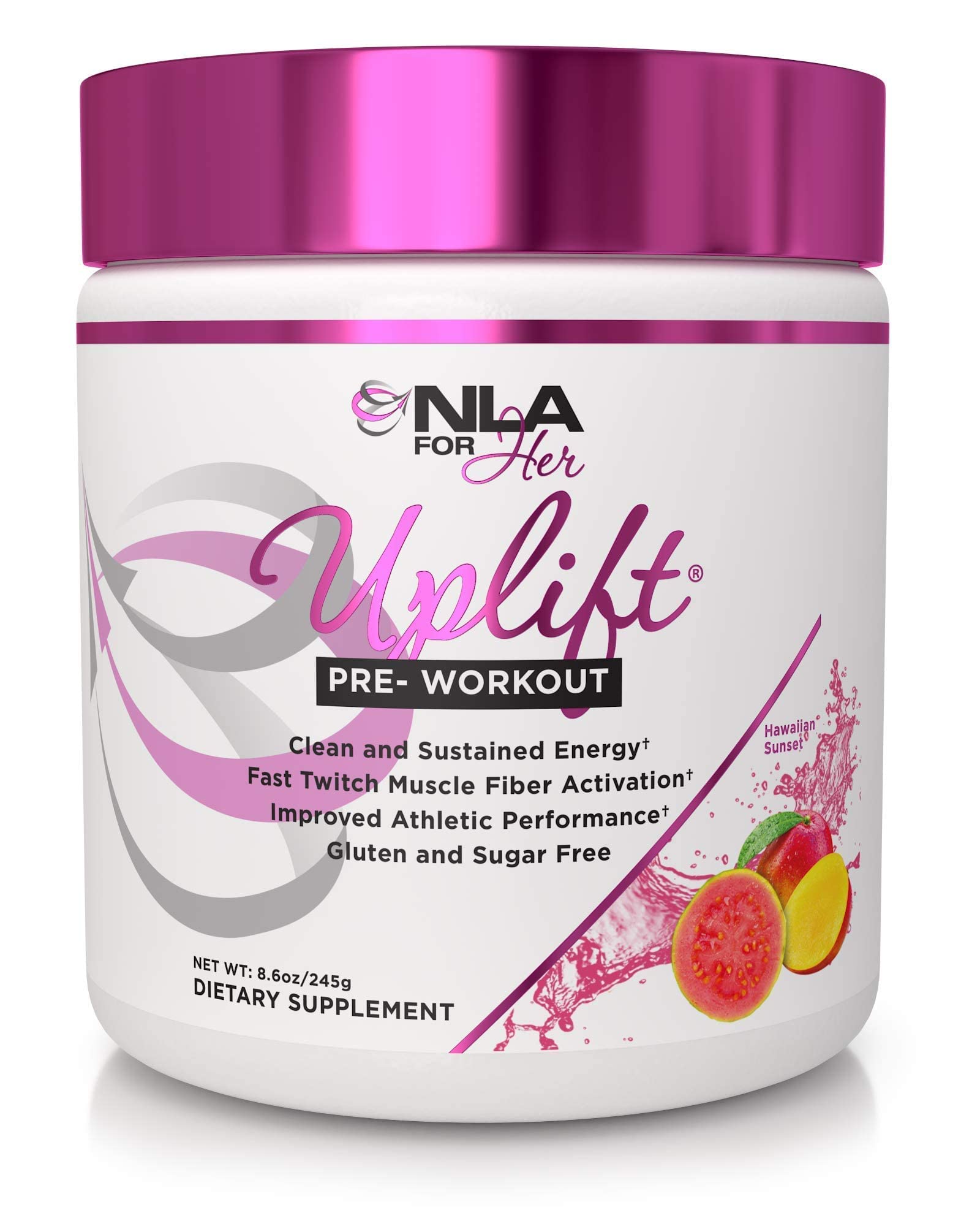 NLA for Her Pre/Post Workout Stack (Includes Her Whey Chocolate Éclair and Uplift Pre Workout Hawaiian Sunset