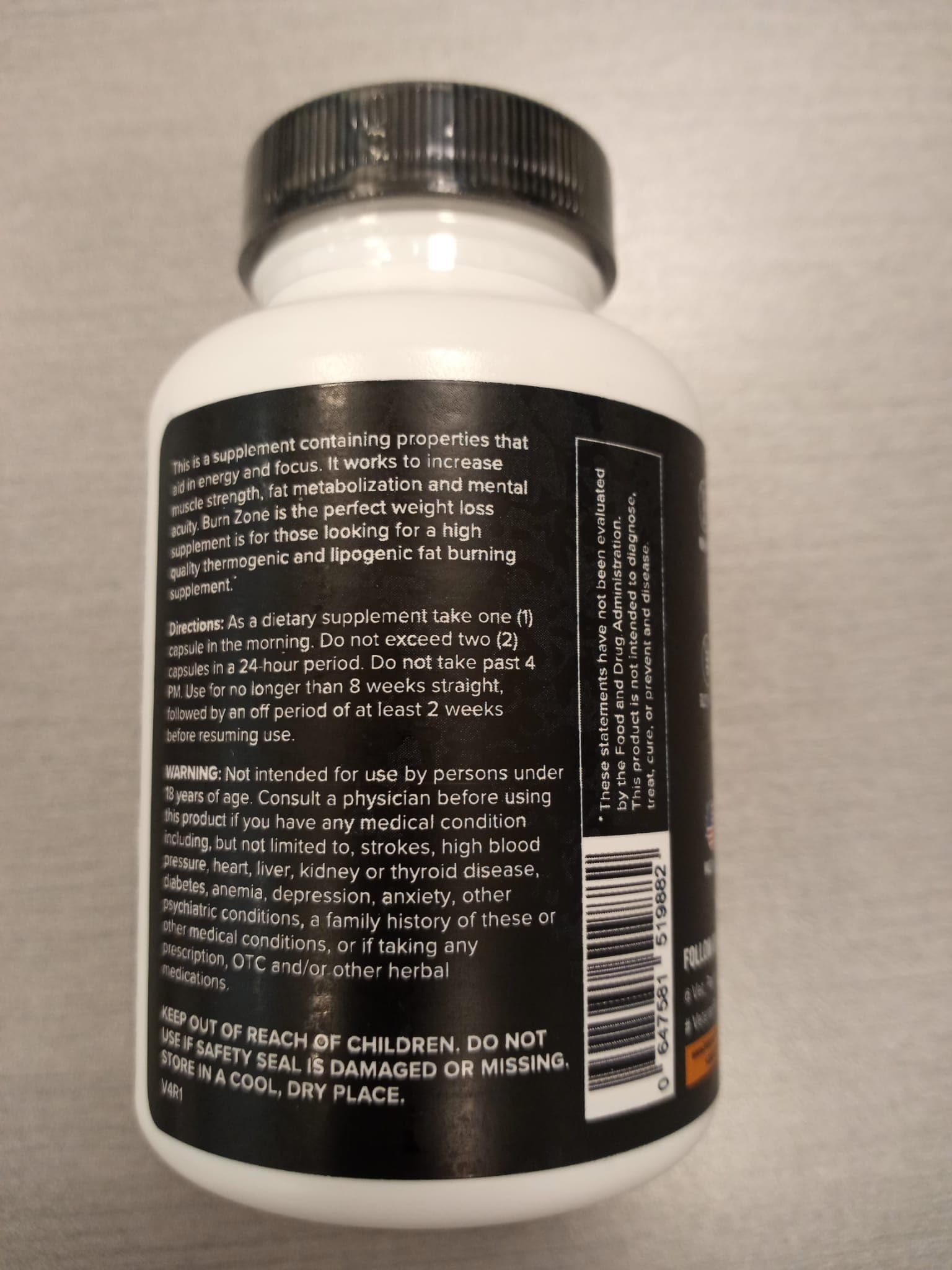 Veteran Performance Burn Zone Thermogenic Fat Burner 2 Pack – Metabolism Booster Veteran Performance