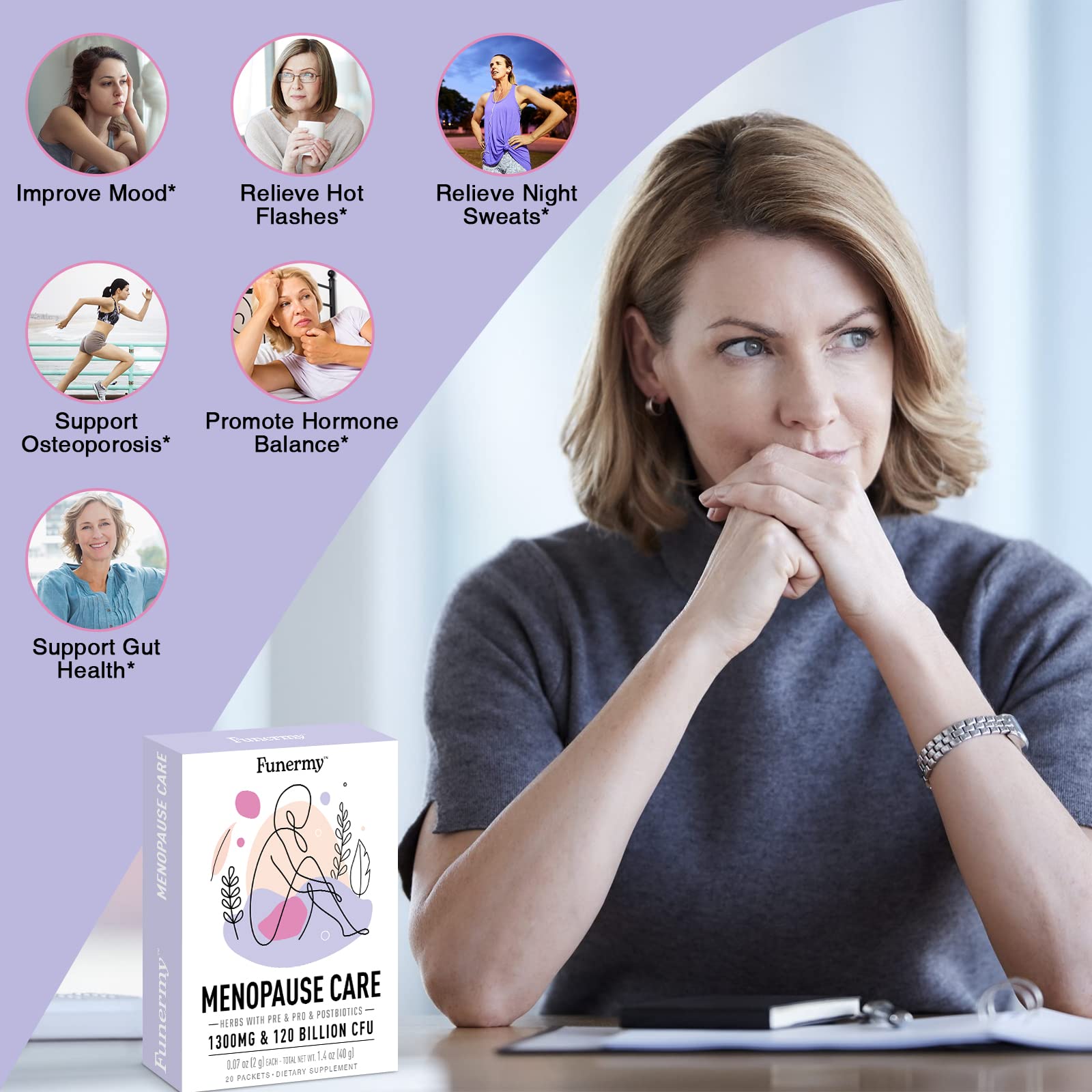 Funermy Lactation Support for Increase Breast Milk Supply and Menopause Relief for Women Funermy