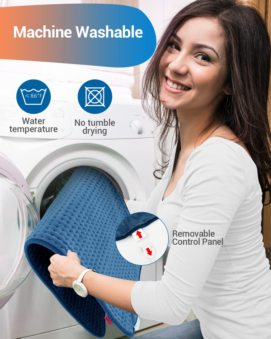 Comfytemp Heating Pad for Back Pain Relief - FSA HSA Eligible Extra Large Heating Pad XXL