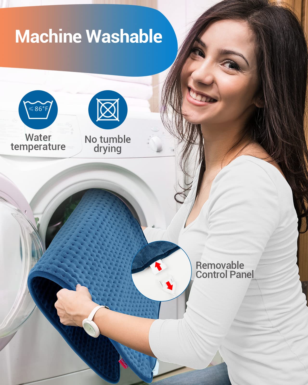 Comfytemp Heating Pad for Back Pain Relief - FSA HSA Eligible Extra Large Heating Pad XXL Comfytemp