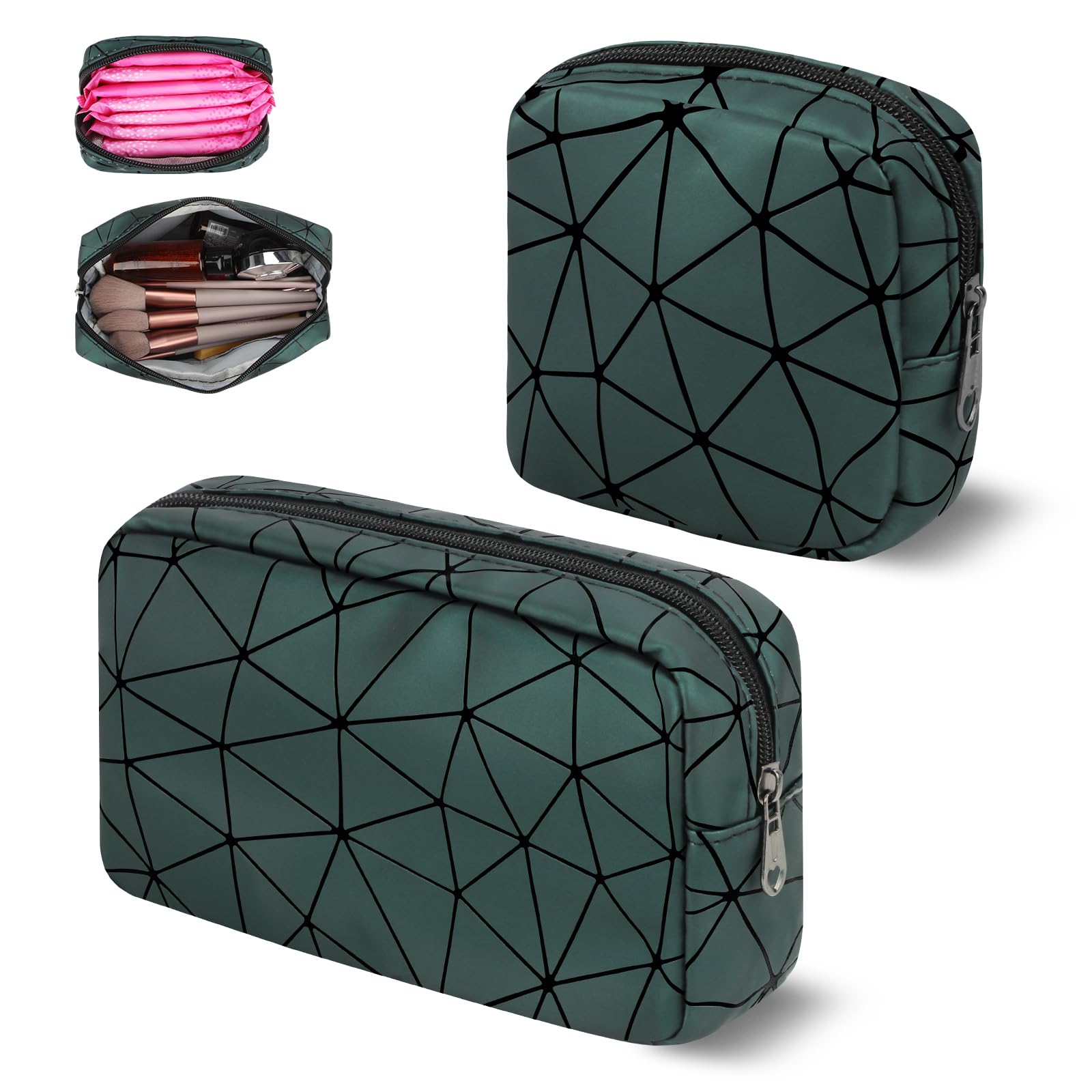 Likesing Sanitary Napkin Storage Bag, Leather First Period Kit for Girls 9-12, Portable Tampon Menstrual