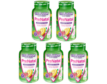 Vitafusion Prenatal, Gummy Vitamins AcdTaH, 5Pack (90 Count)
