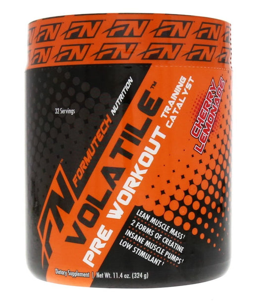 Formutech Nutrition Volatile Pre Workout, Cherry Lemonade, w/2 Forms of Creatine