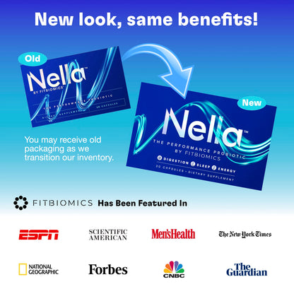 FITBIOMICS Nella Gut Health Supplements for Women & Men (30 Capsules)