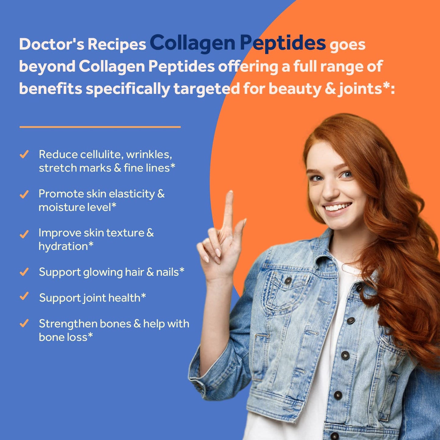 Doctor's Recipes Multi Collagen Complex with Golden Turmeric, Vitamin C, Biotin, Hyaluronic