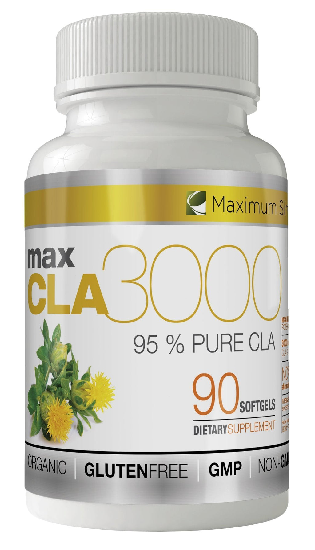 MAX CLA 3000, High Potency, Natural Weight Loss Exercise Enhancement, Increase Lean