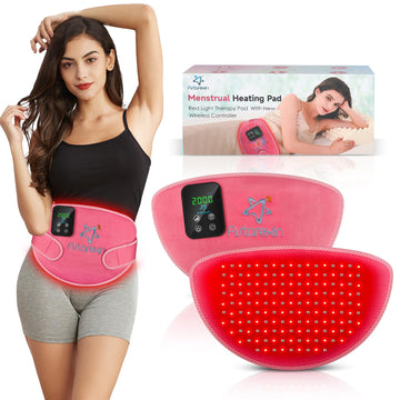 Red Light Therapy Belt Pad: Near Infrared Lamp Pain Relief 156 LEDs Wrap Body Heating Pads