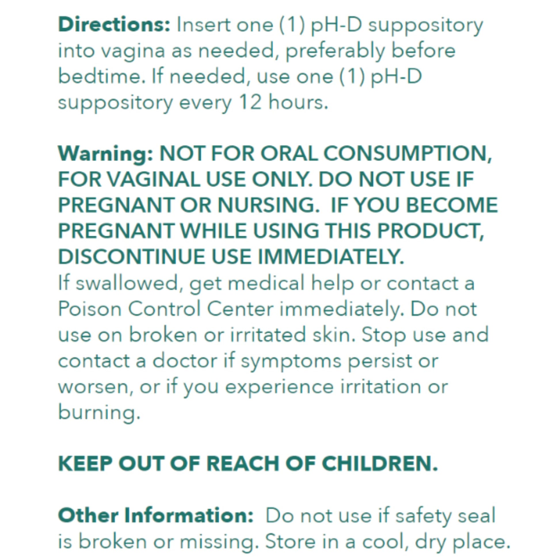 pH-D Feminine Health - 600 mg Boric Acid Suppositories - Woman Owned - for Vaginal Odor Use - 36 Count pH-D Feminine Health Support