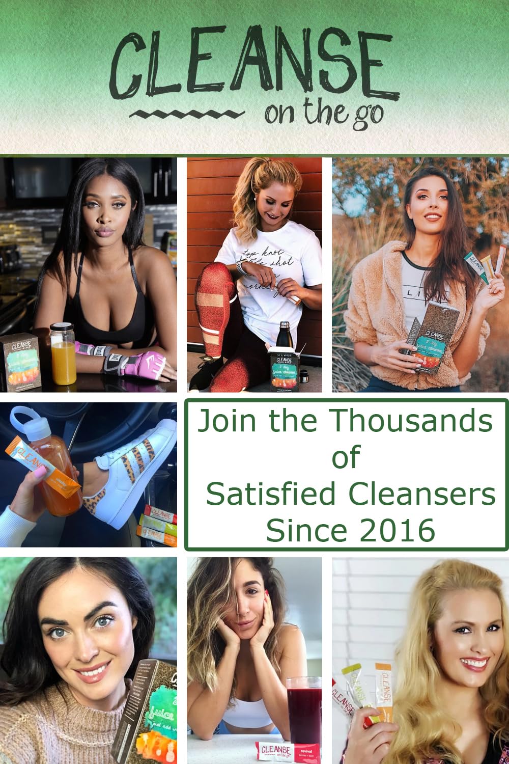 CLEANSE on the go - 3 Day Juice Cleanse - Just Add Water - 21 Powder Packets CLEANSE on the go