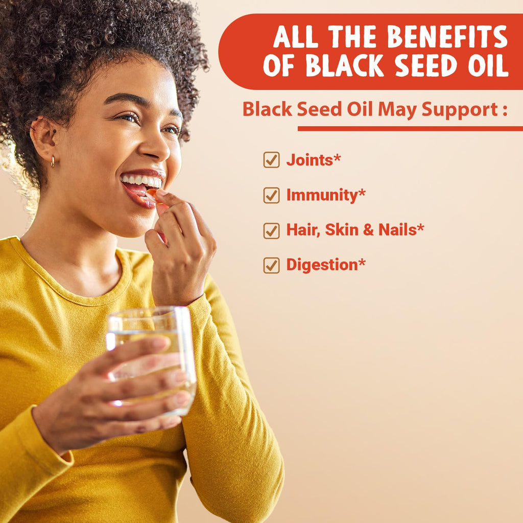 MAJU's Black Seed Oil Capsules - Cold Pressed, 2% Thymoquinone, 100% Turkish Black Maju Superfoods