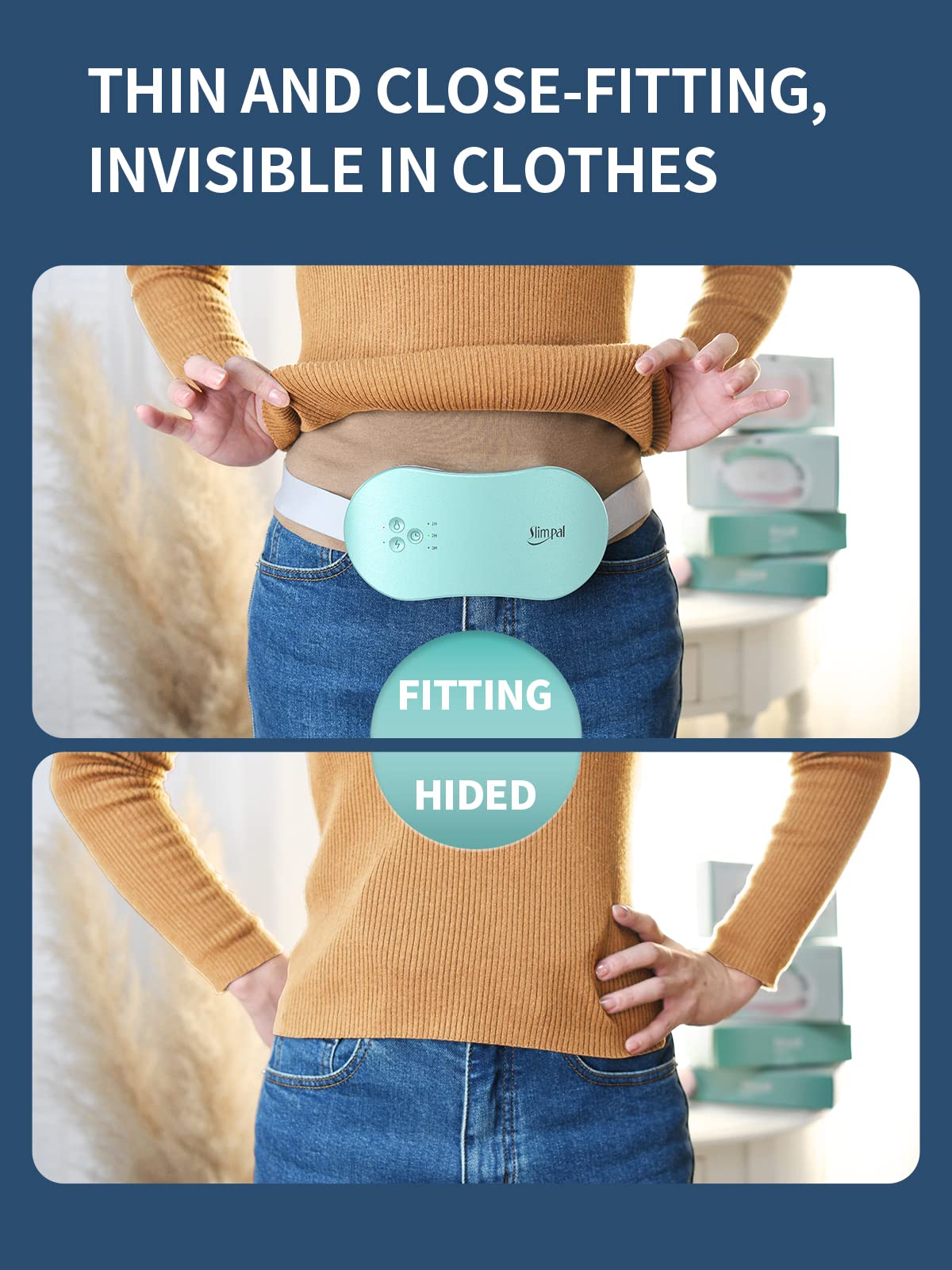 Slimpal Period Heating Pad for Cramps, FSA HSA Eligible Approved, Portable Heat Pad Slimpal