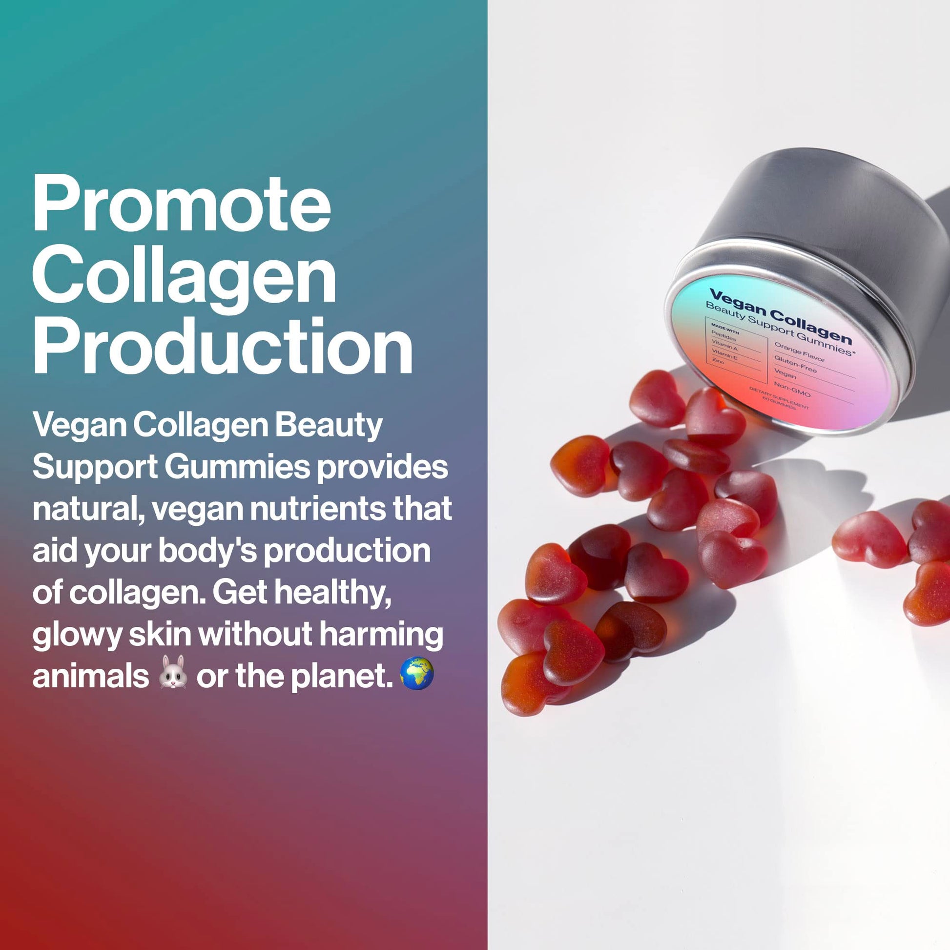 Habit + Habitat Vegan Beauty Support Gummies Collagen Booster with Biotin