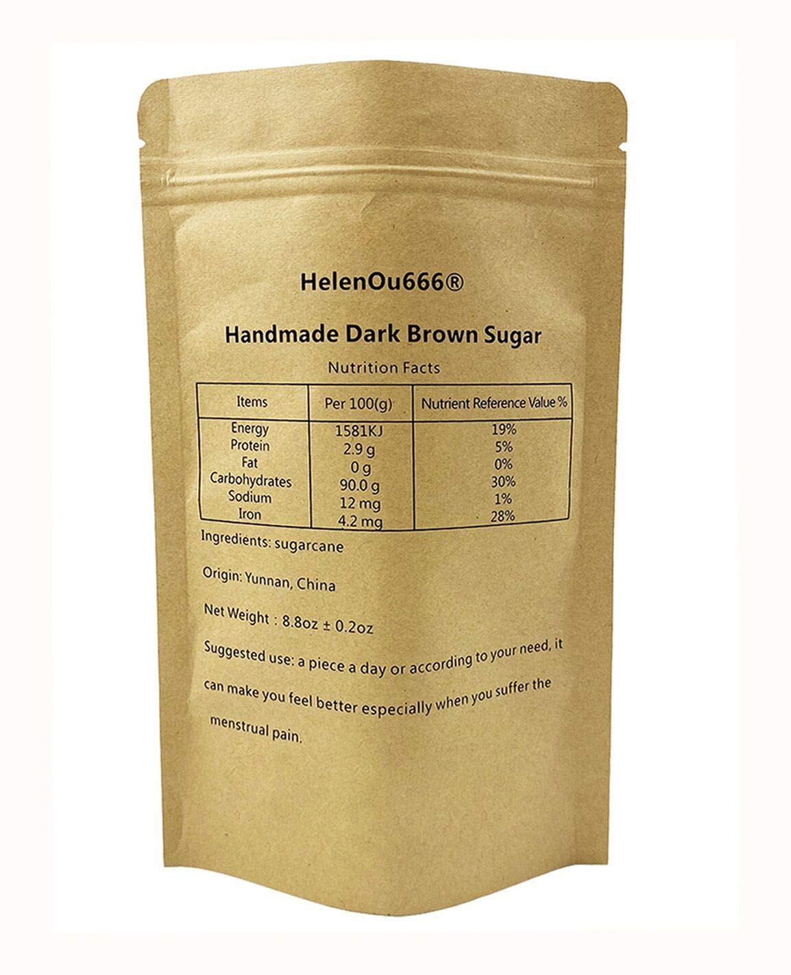 Yunnan specialty: handmade dark brown sugar for relieving the pain during menstrual HELENOU666