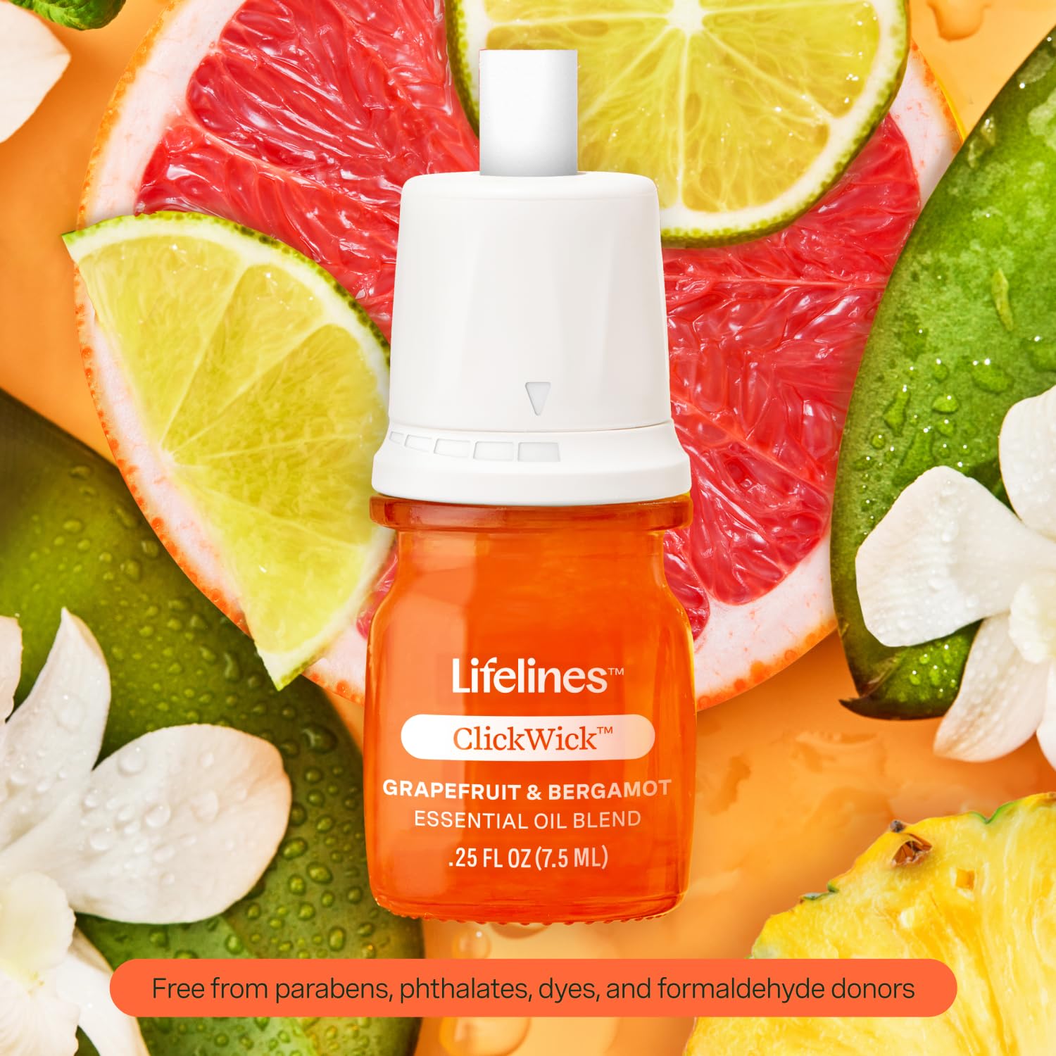 Lifelines ClickWick Essential Oil Blend 2-Pack: in Bloom and Citrus Grove, for Lifelines ClickWick Essential Lifelines