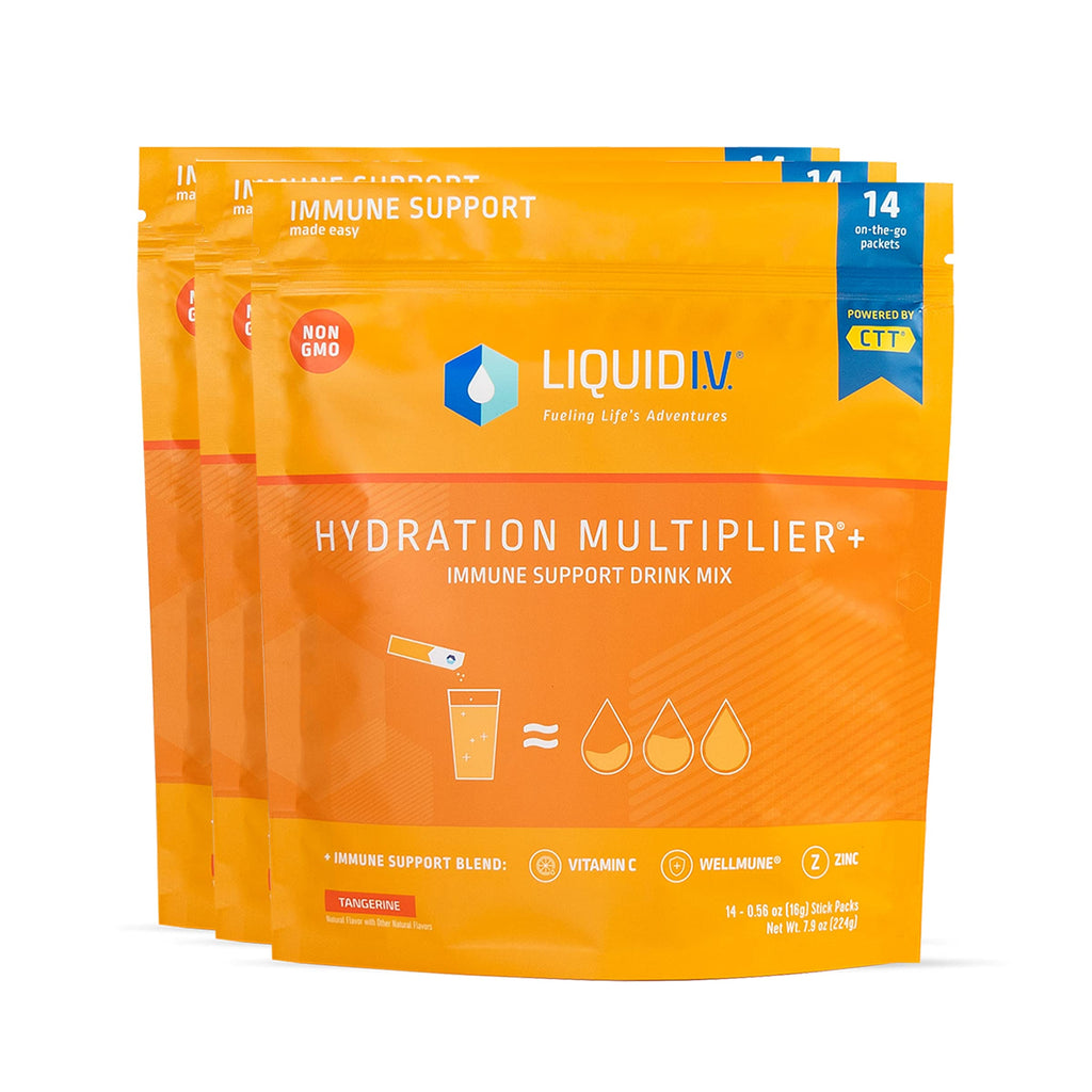Liquid I.V. Hydration Multiplier + Immune Support - Tangerine - Hydration Powder 
