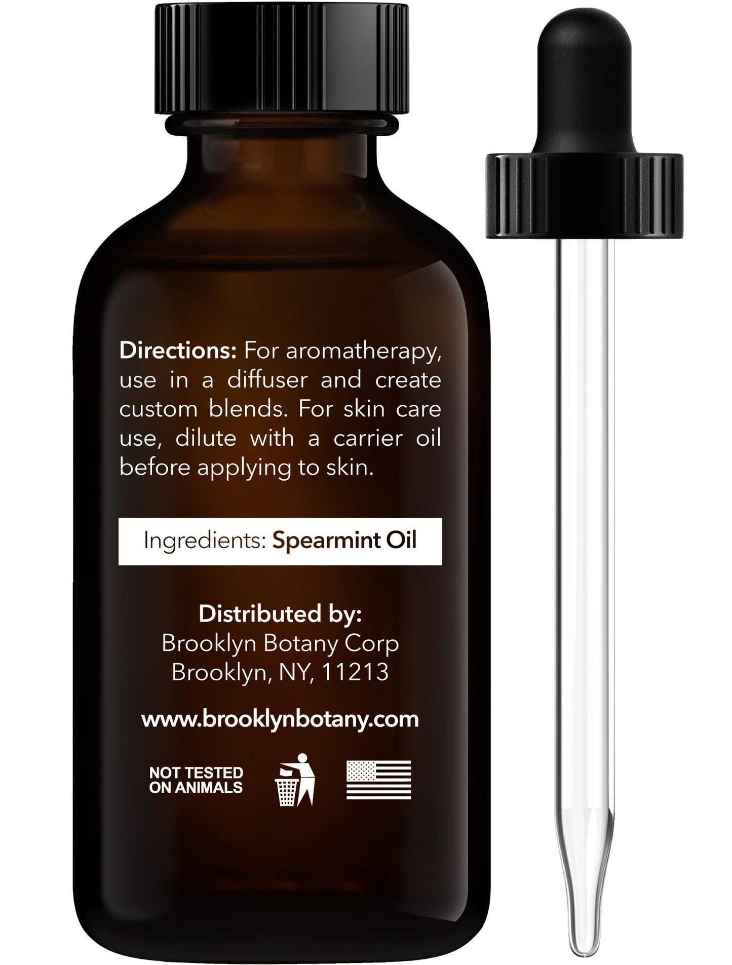 Brooklyn Botany Spearmint Essential Oil – 100% Pure and Natural – Premium Grade Oil